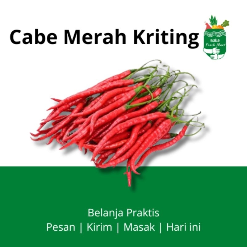 

Cabe Merah Kriting 100gr - Baba Freshmart