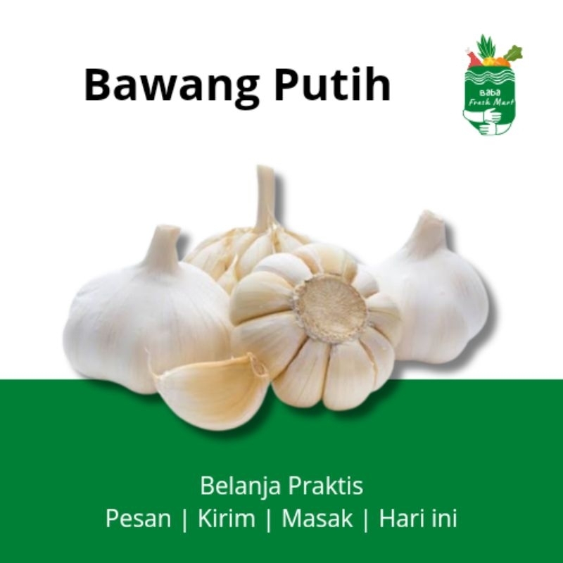 

Bawang Putih 100gr - Baba Freshmart