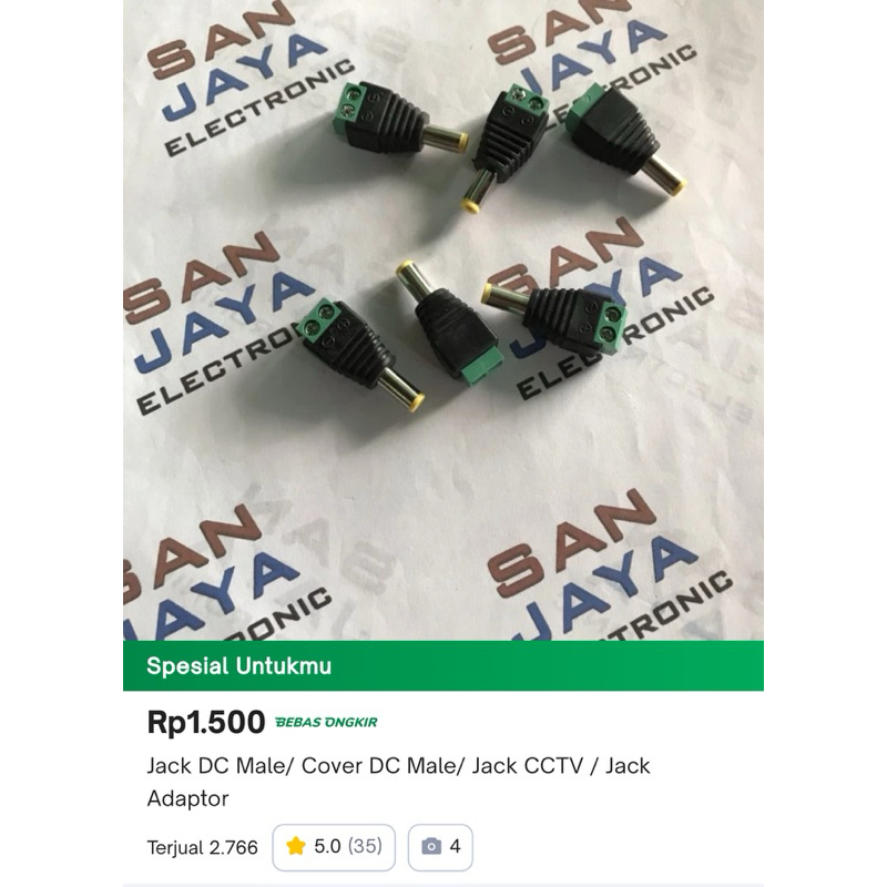 Jack Dc Male/ Cover Dc Male/ Jack CCTV/ Jack Adaptor