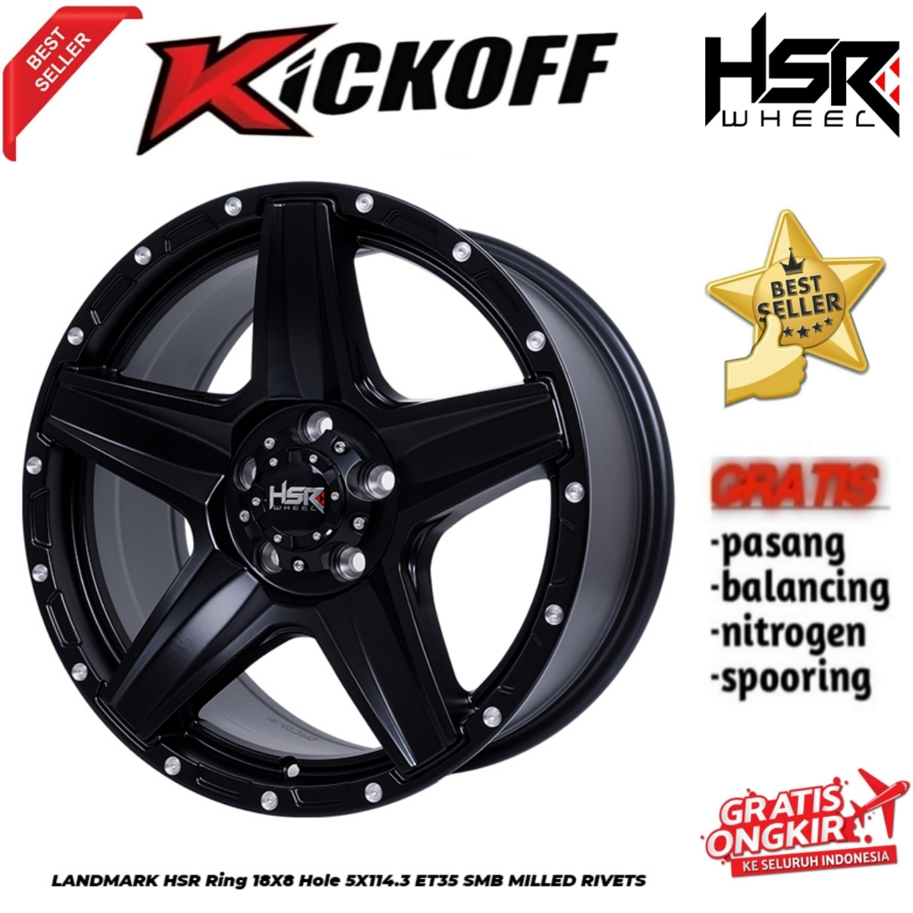 VELG RING 18 LANDMARK HSR BUAT XPANDER CROSS INOVA SPORTAGE HARIER CAPTIVA CRV HRV ALMAZ DLL