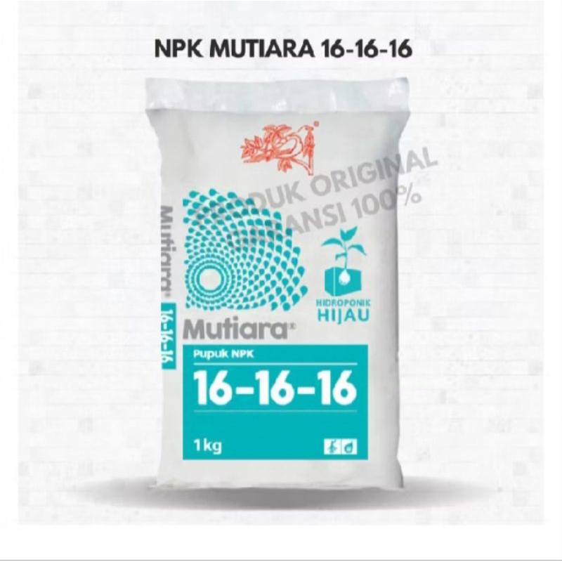 pupuk Pertumbuhan dan Bunga NPK 16.16.16.  NPK 15.18.15 dan NPK GROWER Repack 50g