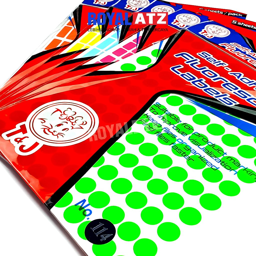 

Label Stiker Tom & Jerry Warna Fluorescent / Neon