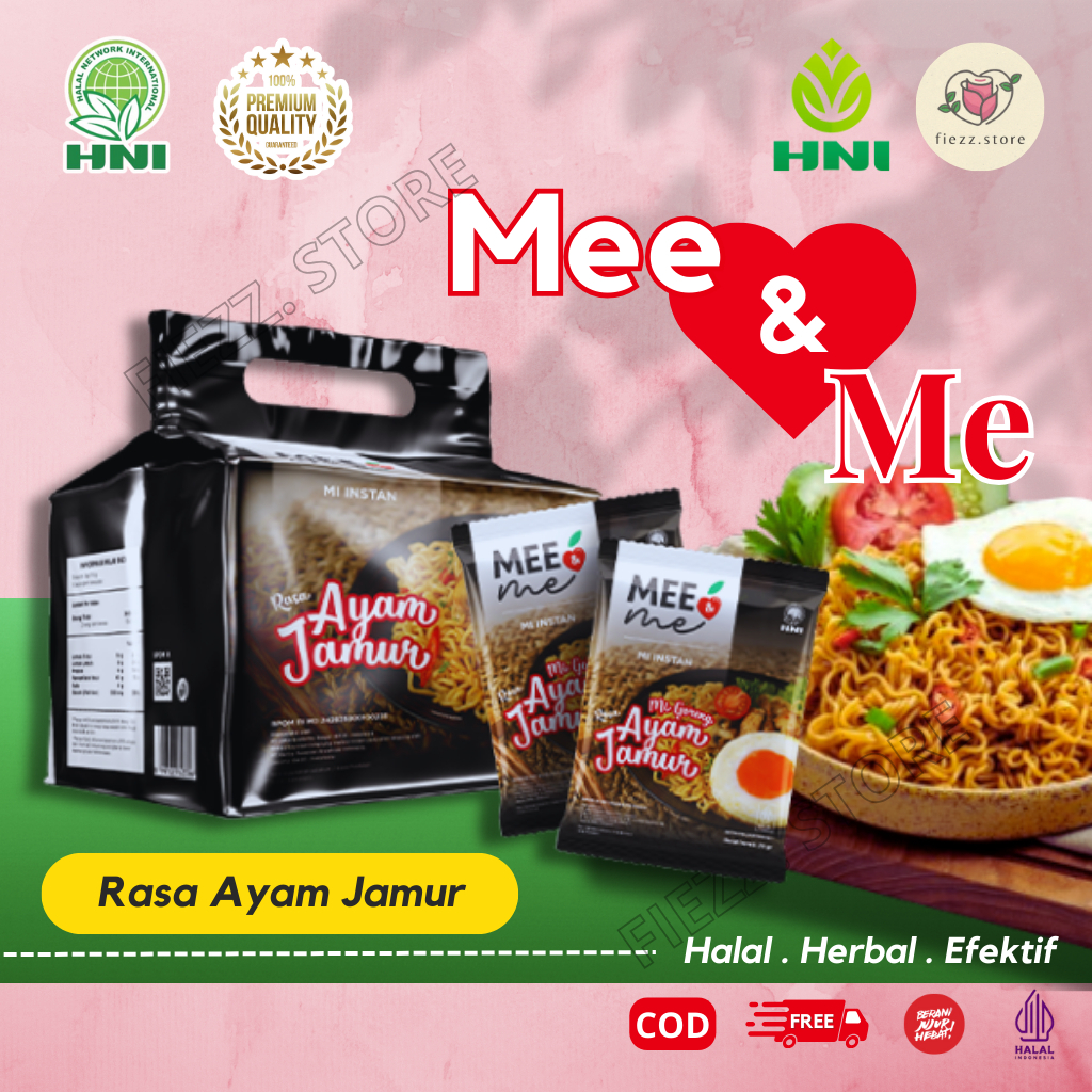 

Mee and Me Pouch Mie Goreng Rasa Ayam Jamur HNI
