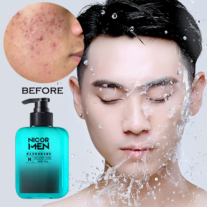 Sabun pembersih wajah pria Pemutih Face Wash Sabun Muka Pria Anti Acnes/Tungau/Komedo/Kontrol Minyak