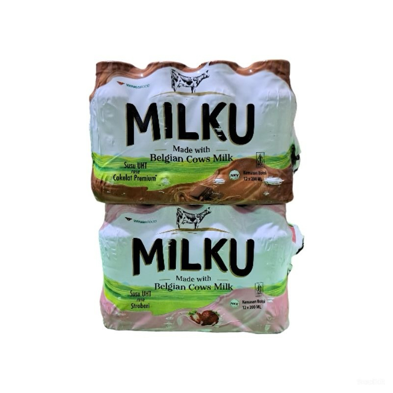 

Susu Uht Milku Cokelat Premium 1 Pack 200ml x 12 Botol