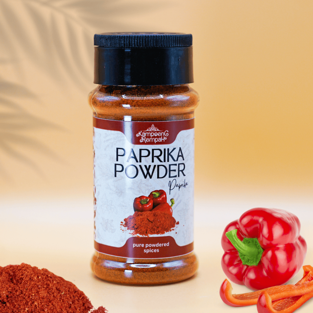 

Kampoeng Rempah - Paprika Bubuk / Paprika Powder / ground / Bumbu Dapur Premium Quality