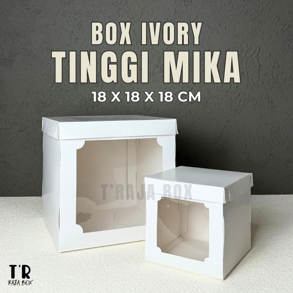 

Dus ivory putih mika 18x18x18