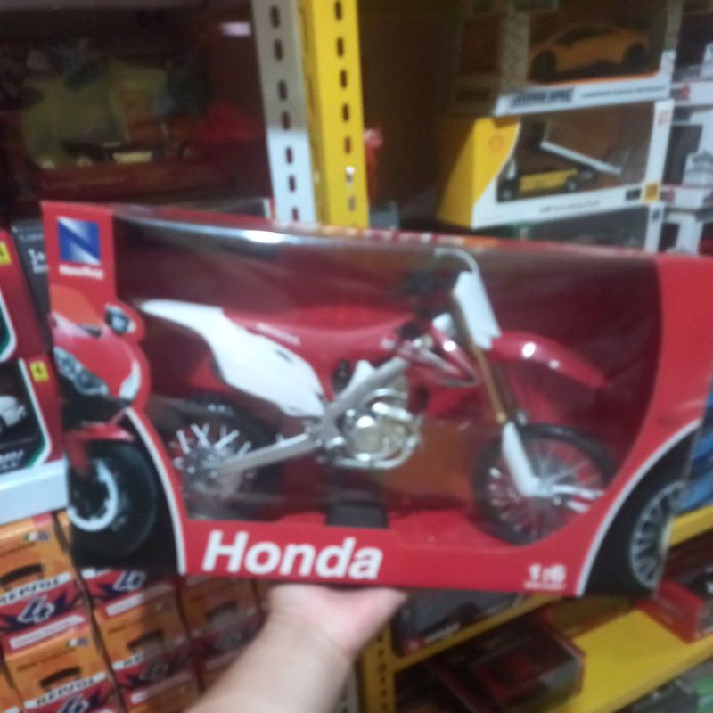 Diecast Miniatur Motor Cross Trail Honda CRF 450F 1:6
