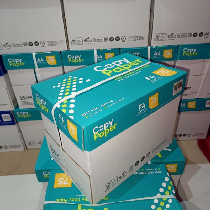 

Kertas HVS F4 75 Gram Copy Paper 1 Dus Instan / Sameday