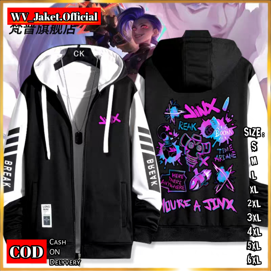 WareVisible Jacket Hoodie ZIPPER YOURE A JINX Oversize Korean Style Unisex Premium FLEECE