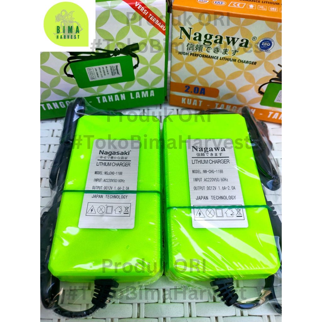 100% ORIGINAL - Charger (Cas) Aki Lithium Sprayer Elektrik (TIDAK COCOK utk AKI BIASA)