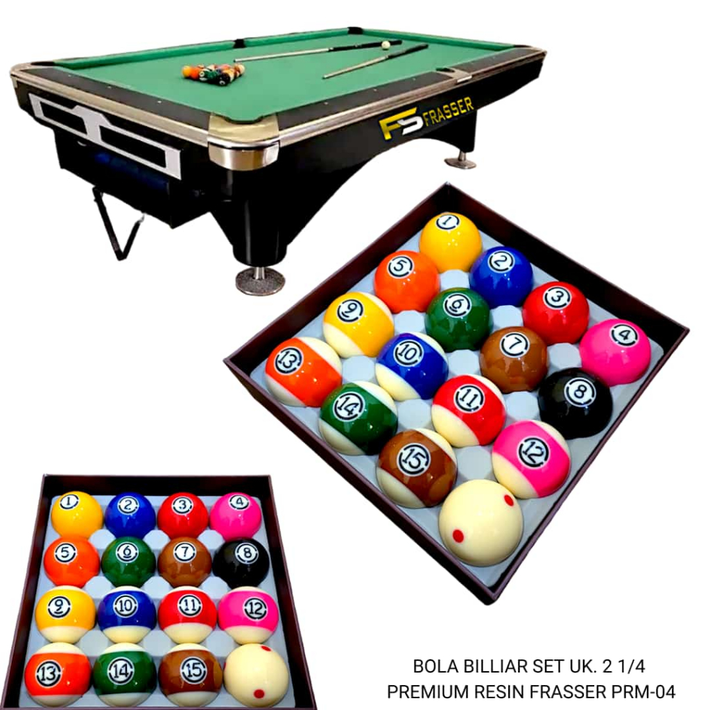 Frasser Bola Biliar Bola Billiard Bola Bilyar Premium Bola Belgi Premier Belgium Tournament BLBLD 09