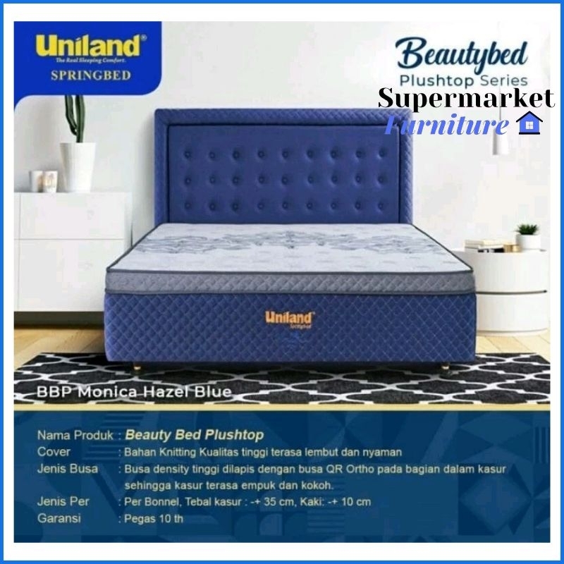 Uniland SPRINGBED UNILAND PARADISE BEAUTYBED PLUSHTOP MONICA - FULL BEDSET