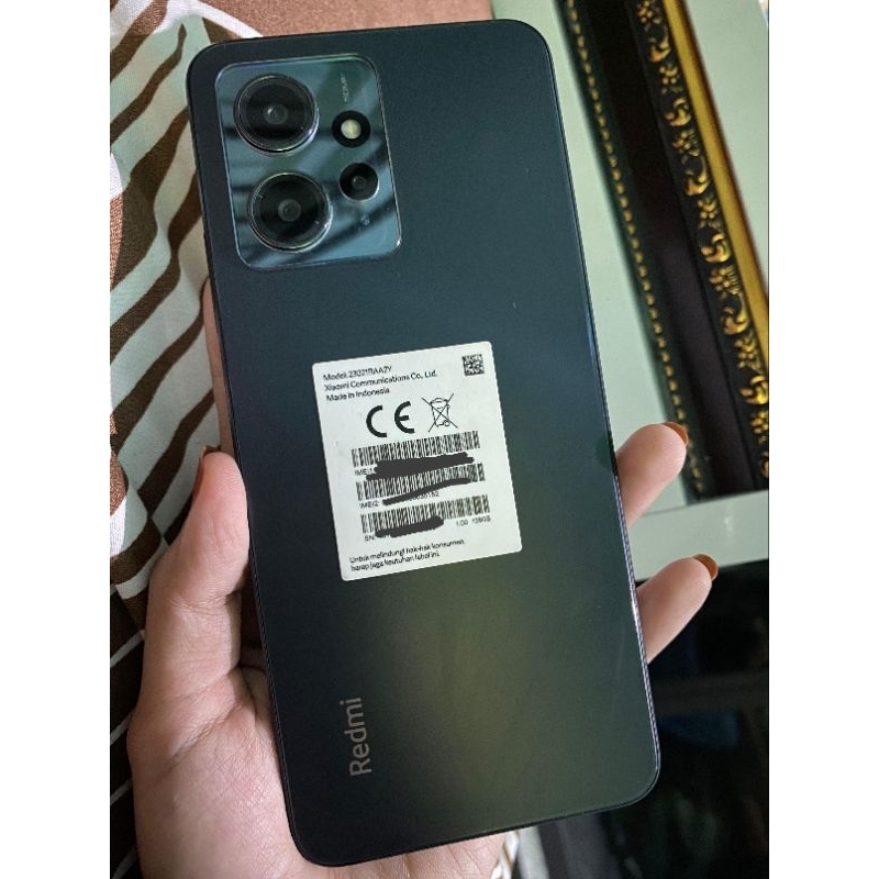 xiaomi redmi note 12 black second