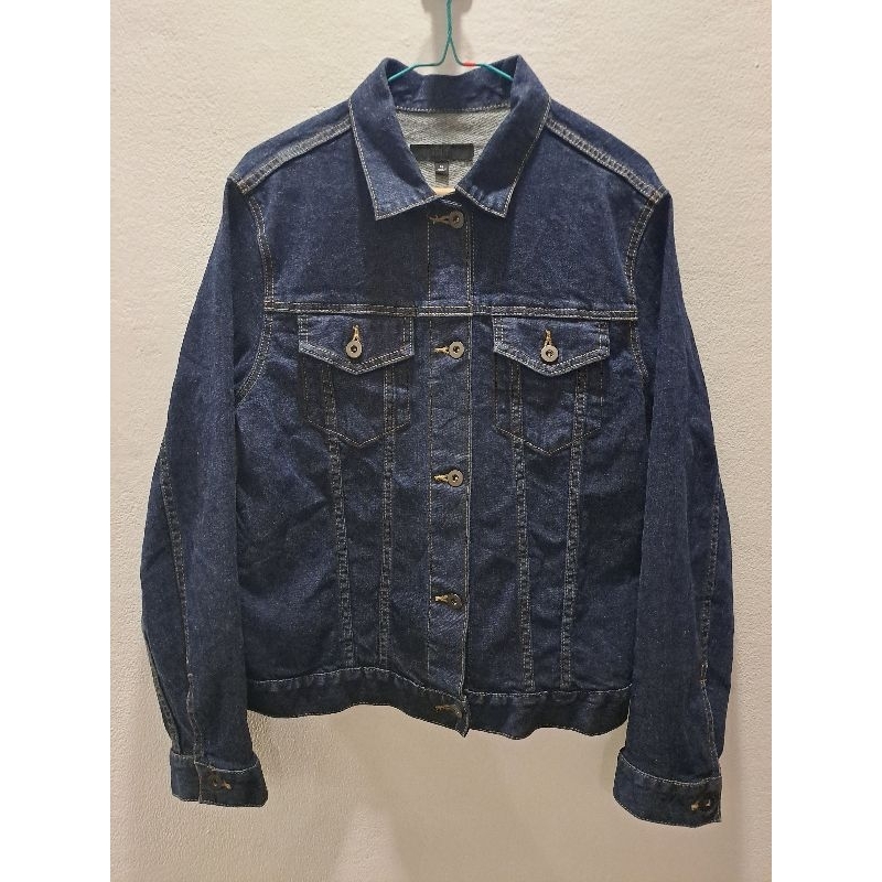 Jaket jeans second wanita Uniqlo original