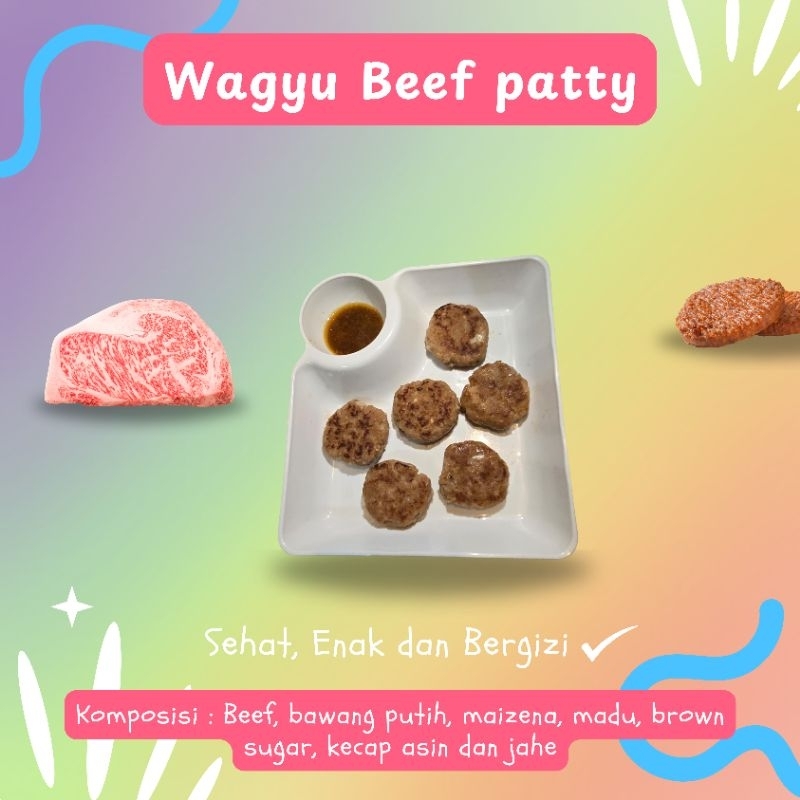 

PippoFoods - Wagyu Beef Patty - Siap saji, mpasi, bekal anak, lauk sehat, non msg