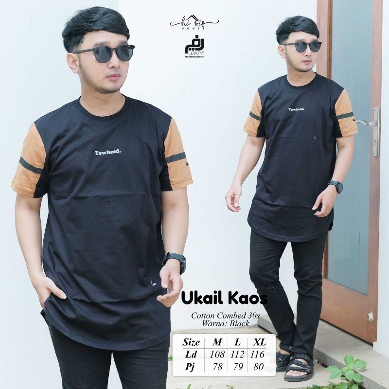 Restok Ukail kaos kurta original Leafy by Hisis