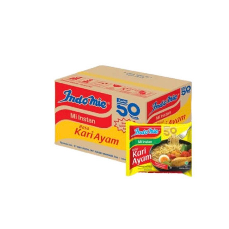 

indomie rasa kari ayam - 1 dus isi 40 pcs