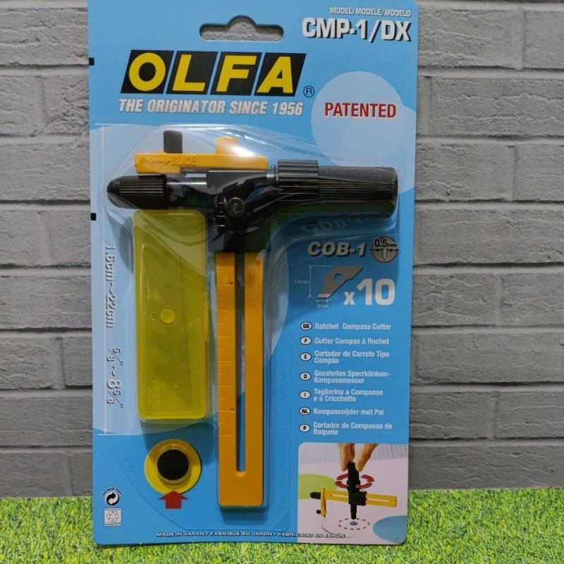 

Olfa Cmp-1/Dx Pisau Jangka Potong Lingkaran 1.6 - 22 Cm Compass Cutter