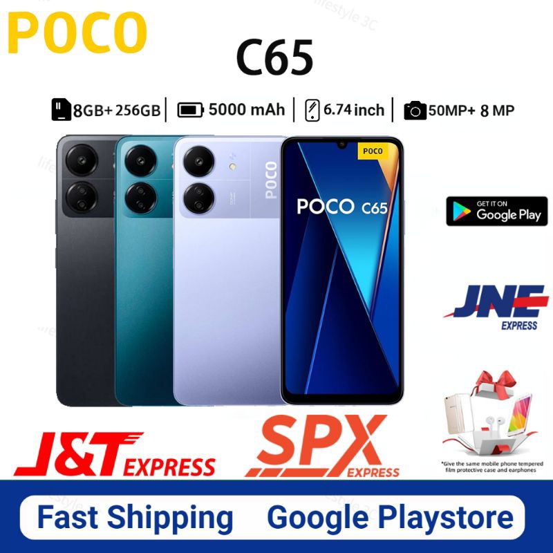 HP XIAOMI POCO C65 RAM 8/256GB Smartphone COD cicilan