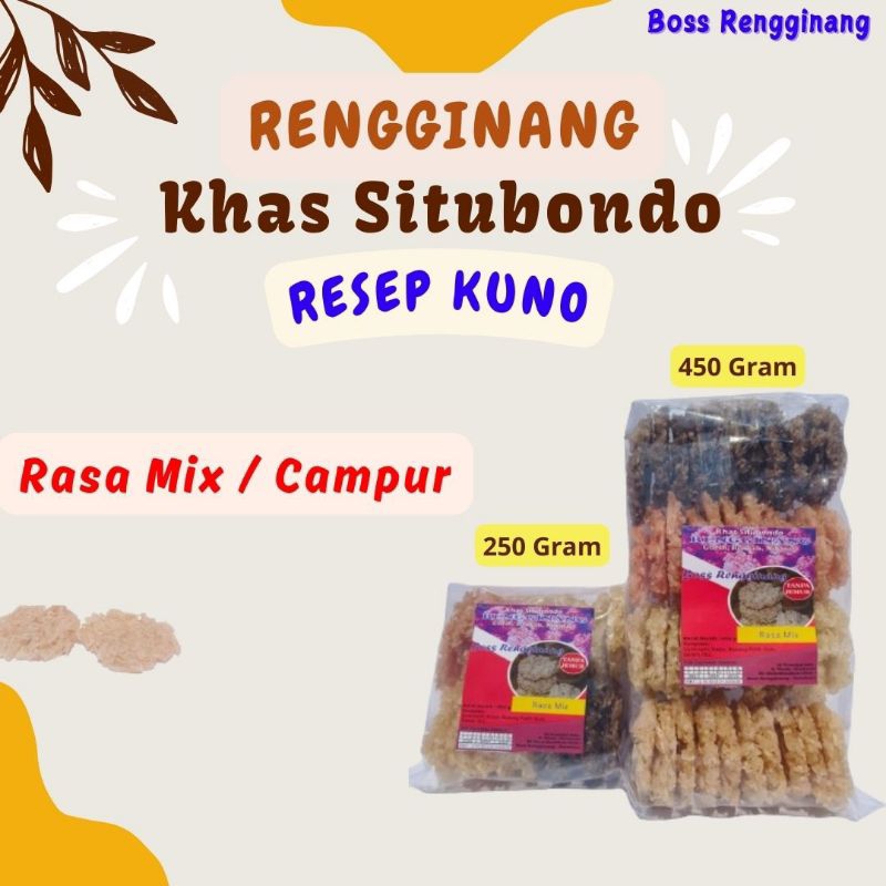 

Rengginang rasa mix campur khas situbondo rengginang mentah boss rengginang tanpa di jemur krupuk rengginang