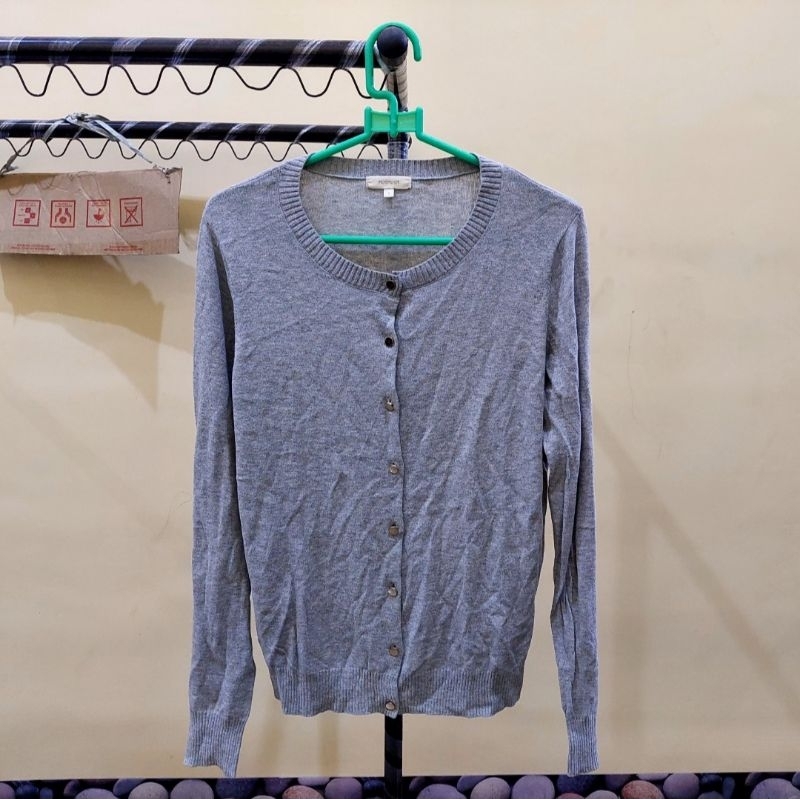 Preloved‼️ Cardigan Wanita Abu-abu