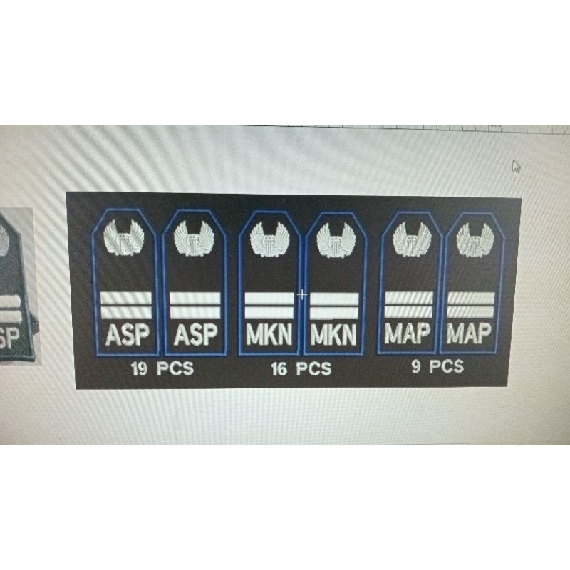 bordir evolet,bisa custom