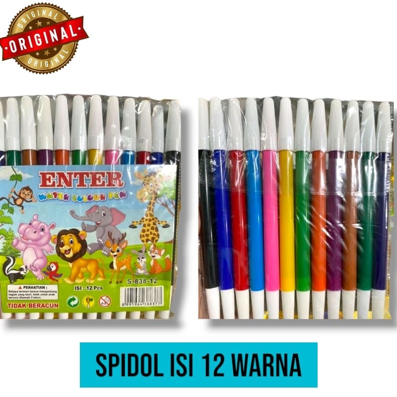 

Spidol 12 Warna - Enter