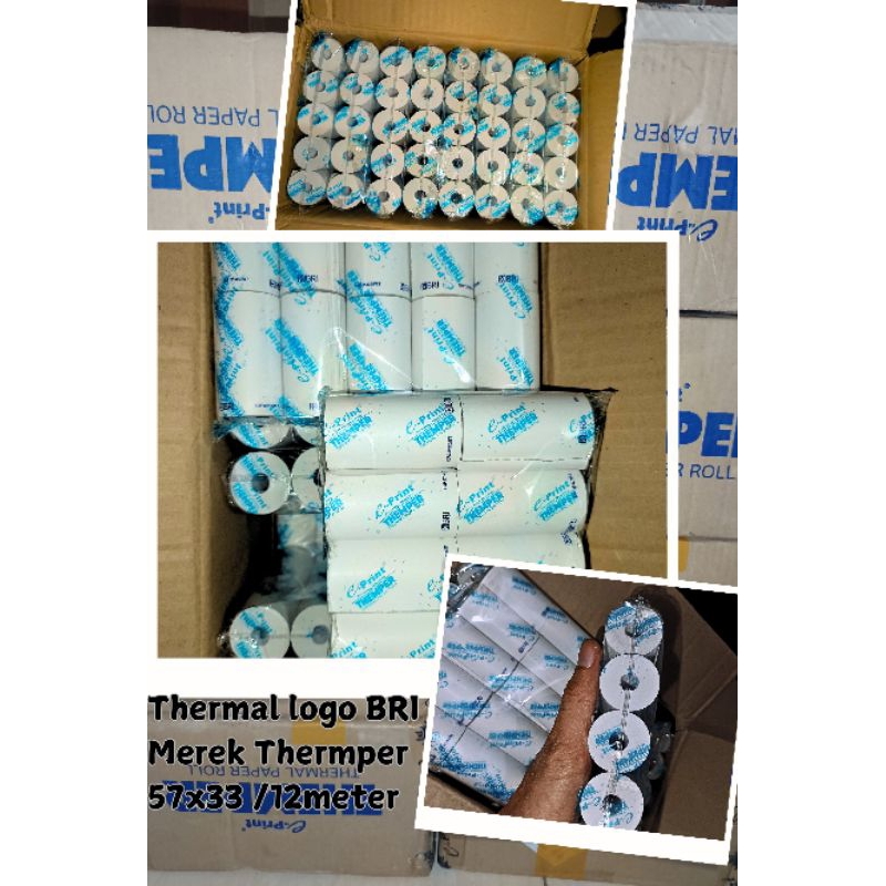 

Kertas Thermal Logo BRI 57x33/ 12m