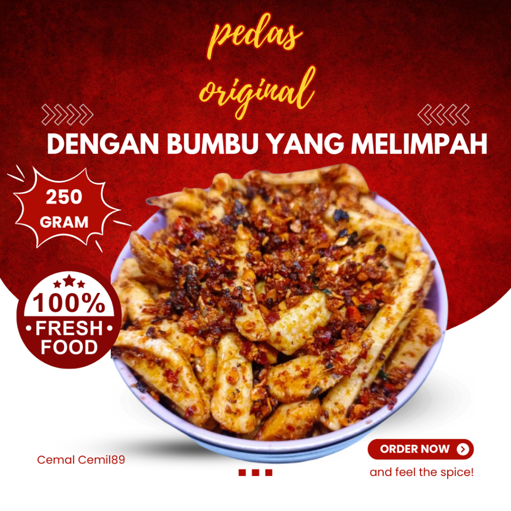 

Kripik Basreng Bumbu Basah Original Netto 250 gram