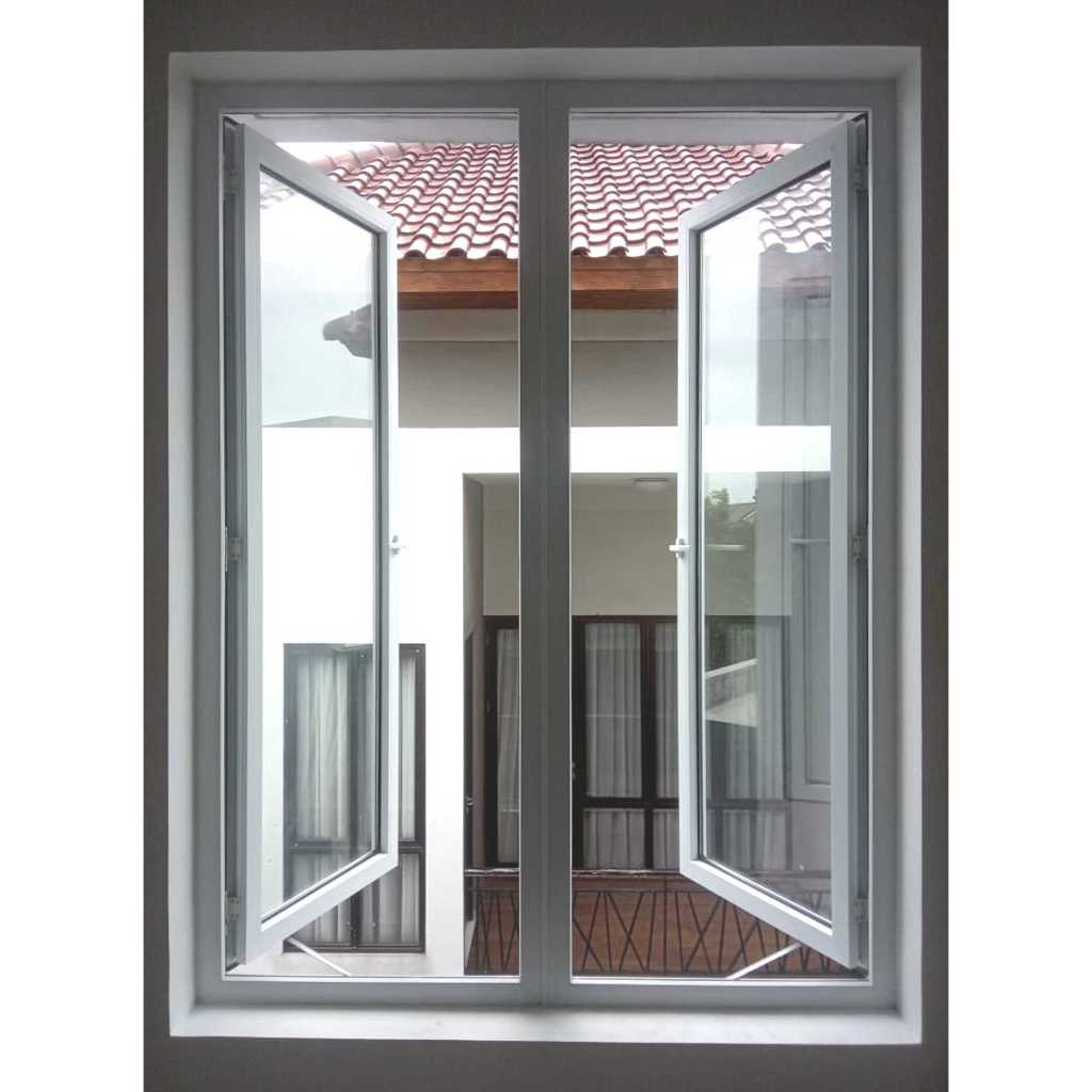 jendela casement/jendela aluminium