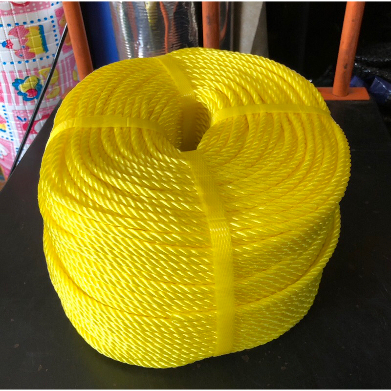 

Tali Tampar/ Tambang Plastik Kuning ukuran 5mm, Kiloan Termurah!!!