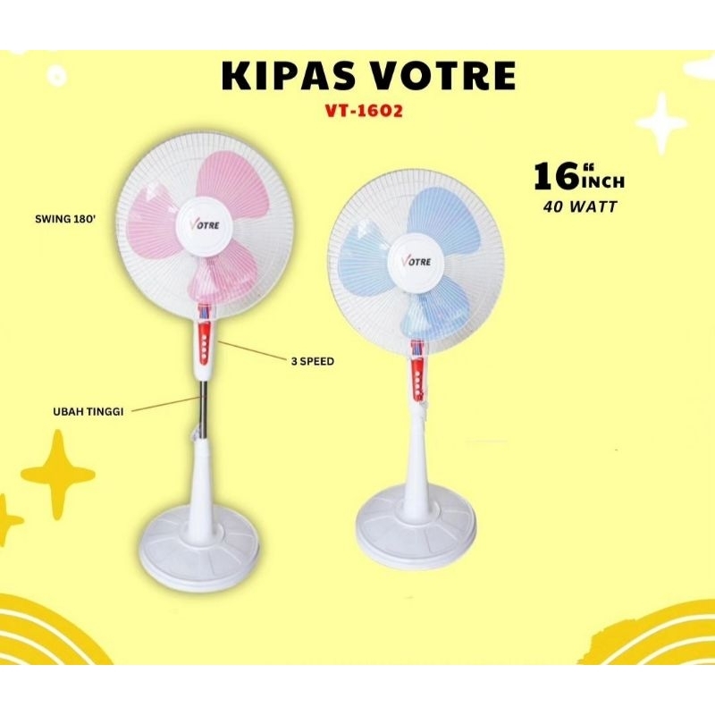 Kipas Angin Berdiri Votre VT 1602