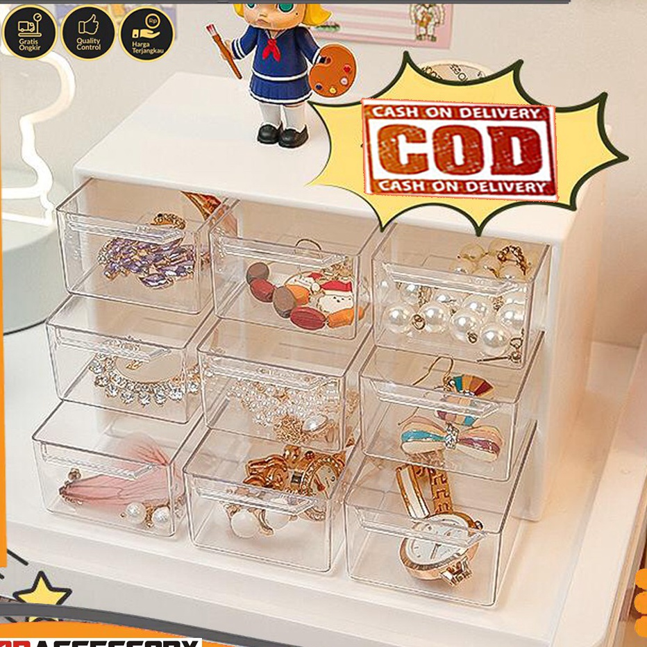 Rak Penyimpanan  Bando  Cincin  Anting   Rak Penyimpanan Gantung 9 Slot  TOP7