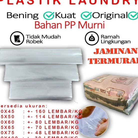 Plastik Laundry Plastik PP Laundry Plastik Laundry Kiloan 5KG