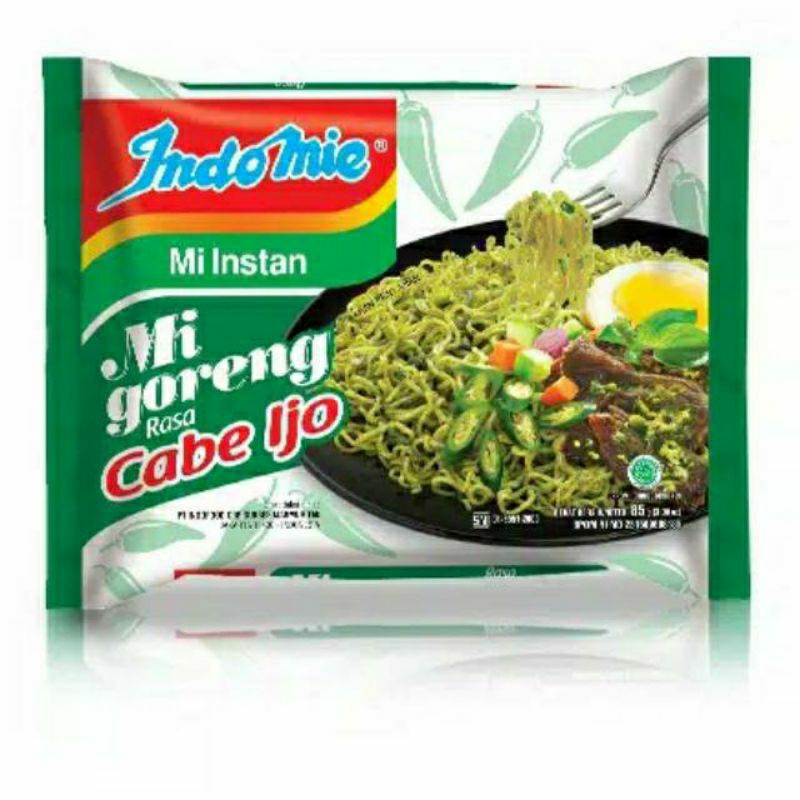 

1bungkus indomie goreng CABE ijo 85gram