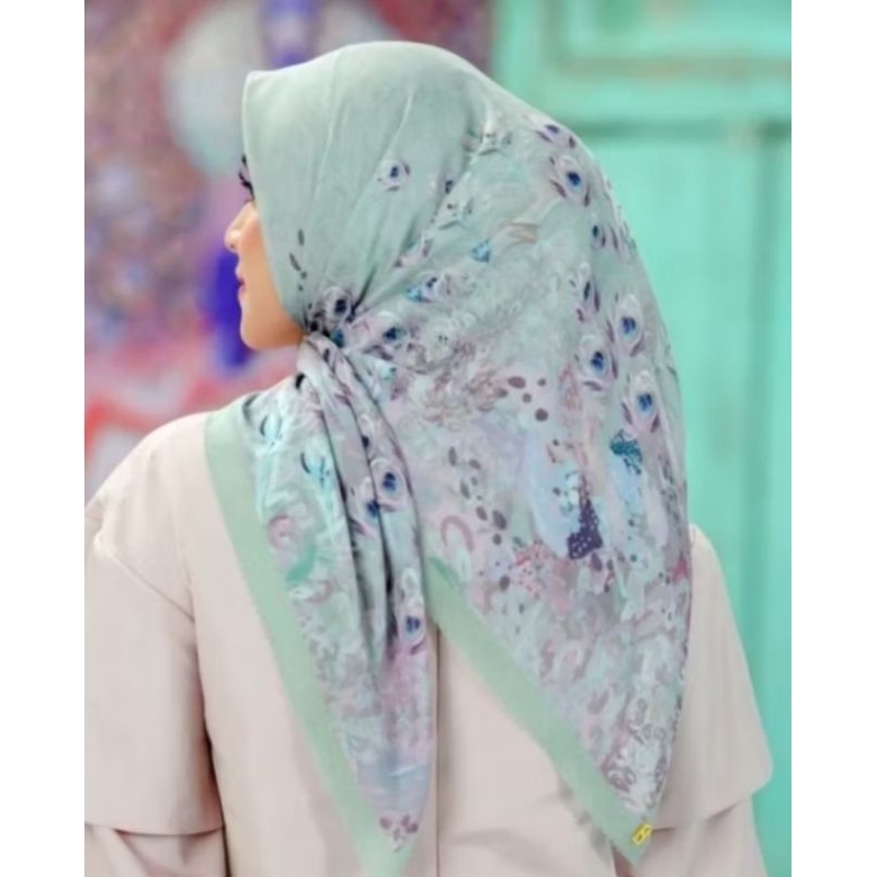 Buttonscarves ederra series lichen, silk, preloved