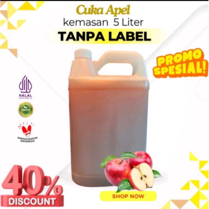

(sup) cuka apel 5 liter