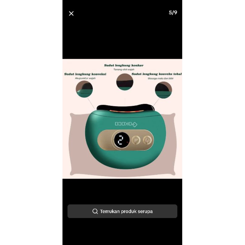 Alat massage akupuntur wajah dan badan (bisa mode hangat)