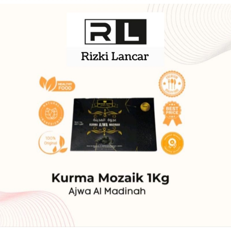 

Kurma Ajwa Kurma Nabi Premium Original 100% 1 Kg.