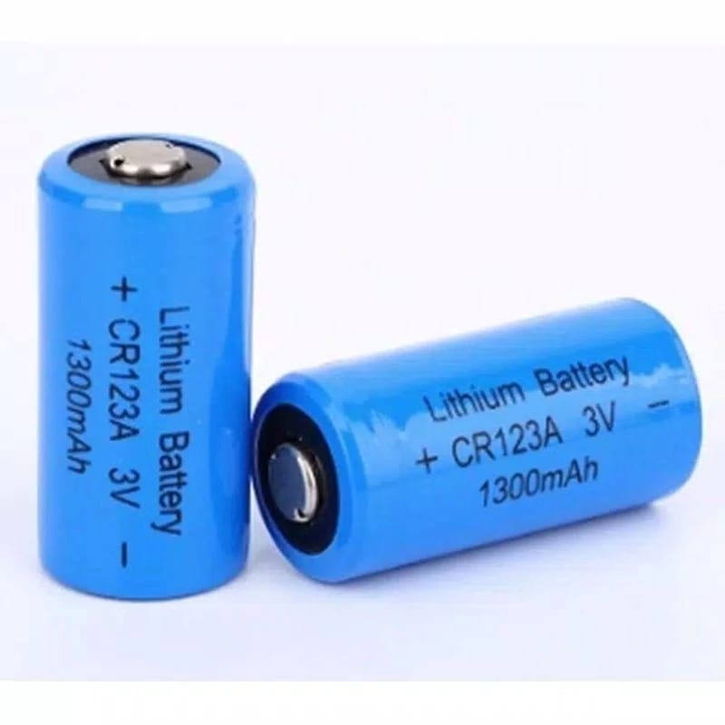 BATERAI CHARGER CR 123 3,7 VOLT