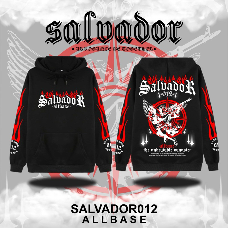 HOODIE NETRAL REFLEKTIF SALVADOR ALLBASE HOODIE DISTRO NETRAL - HOODIE NETRAL MENYALA TEBARU - JAKET