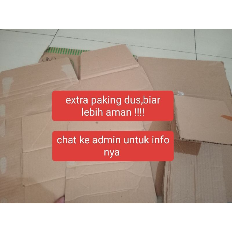 

EXTRA PAKING DUS ,BIAR LEBIH AMAN SAMPAI TUJUAN !!