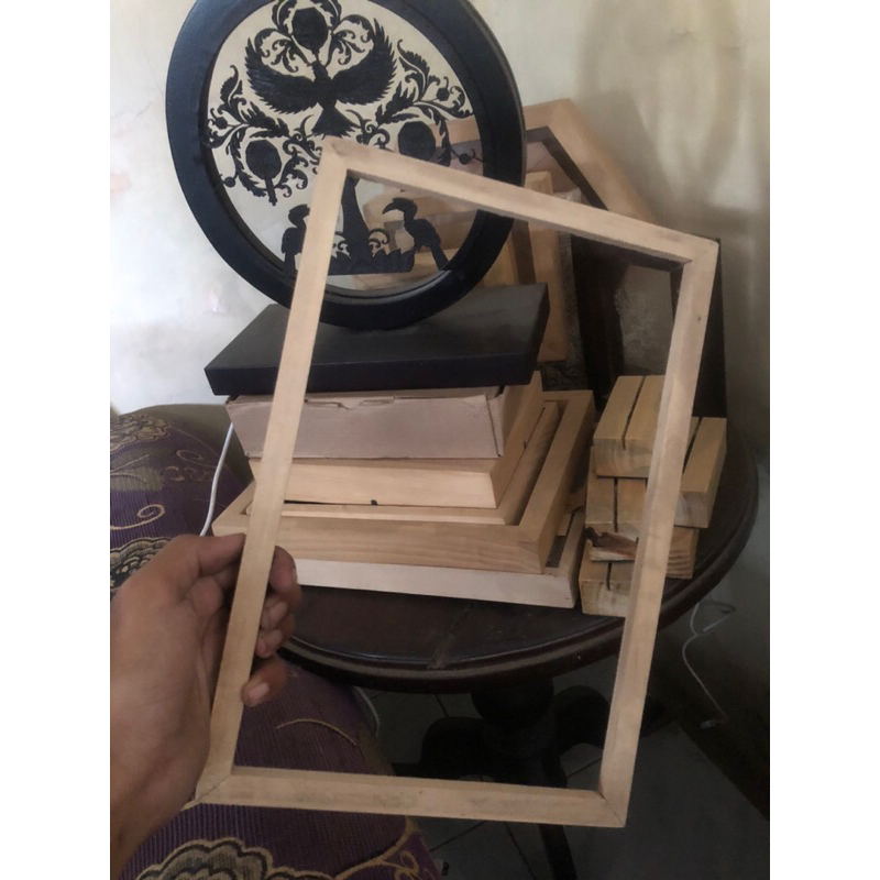 ( 1 hari jadi) SPANRAM KAYU_Kanvas Lukis_Spanram_bingkai dalam Kayu frame Kanvas Melukis Lukisan