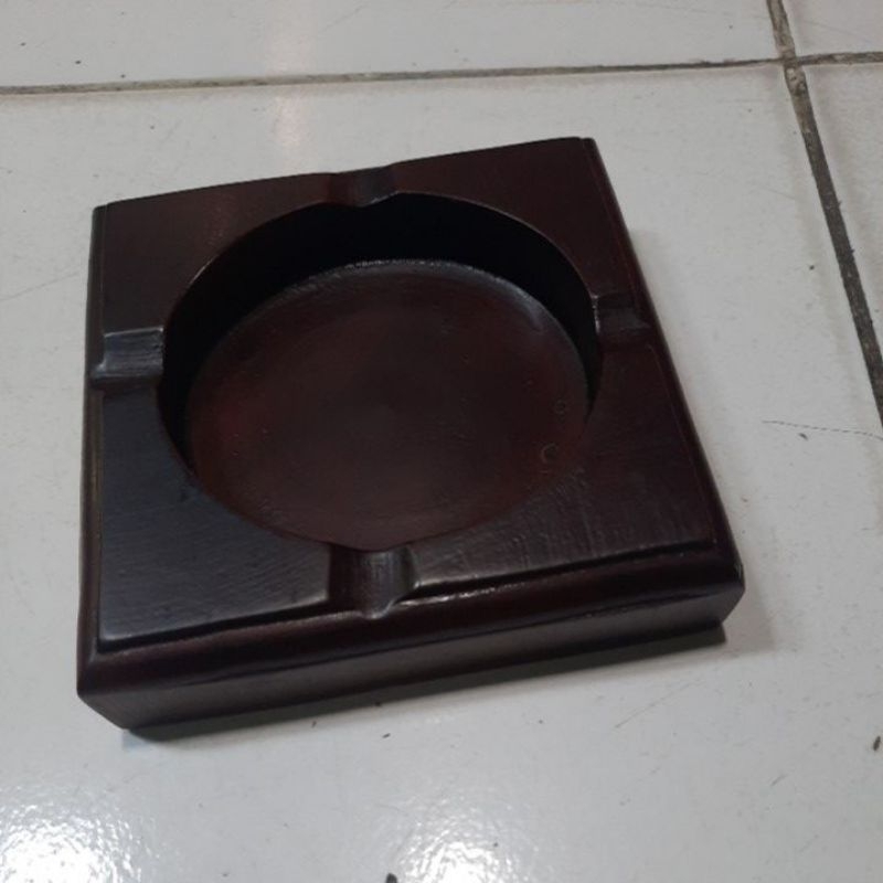 asbak kotak-asbak kayu jati-asbak unik