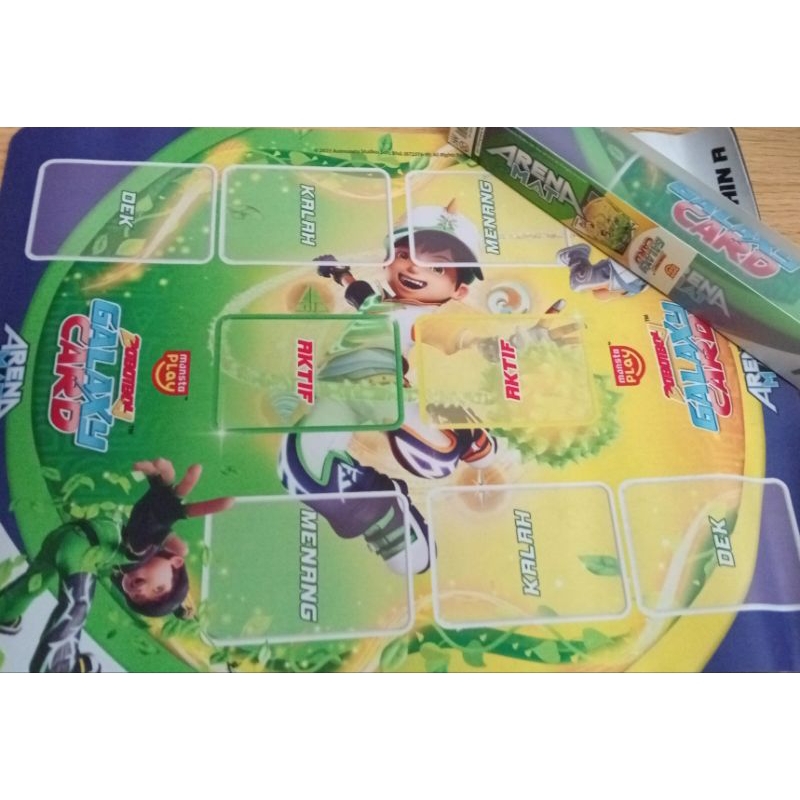 Ready stok. Arena play mat Boboiboy galaxy card V2