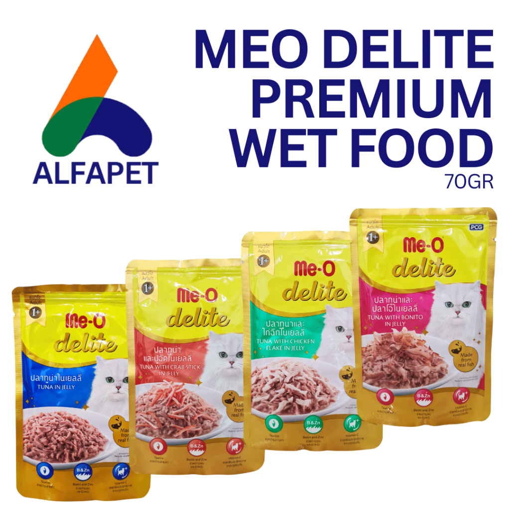 Meo Delite premium cat pouch 70gr