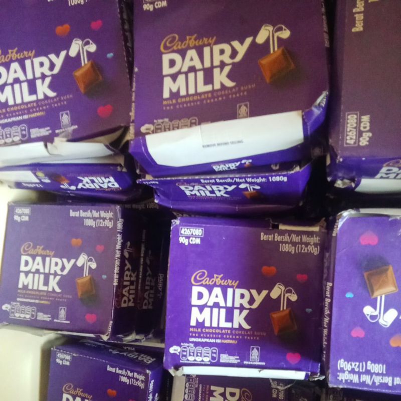 

coklat darry milk original 90 gr x 12