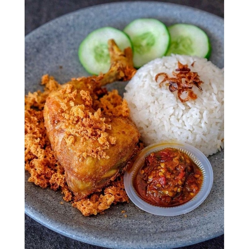 

AYAM GEPREK+NASI