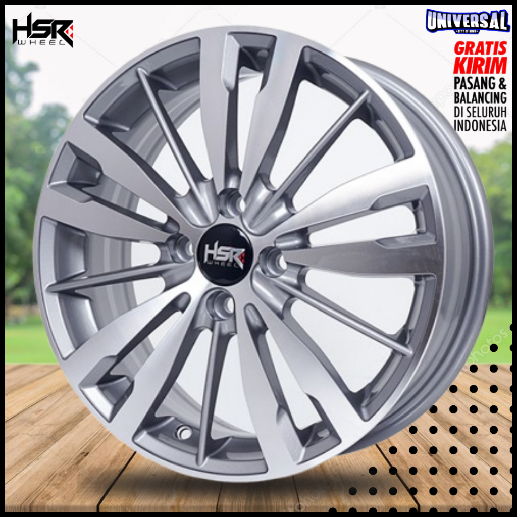 Velg standar Oem Jazz Rs Ring 16 Hsr Pop Lebar 6 Pcd 4x100 Grey Polis